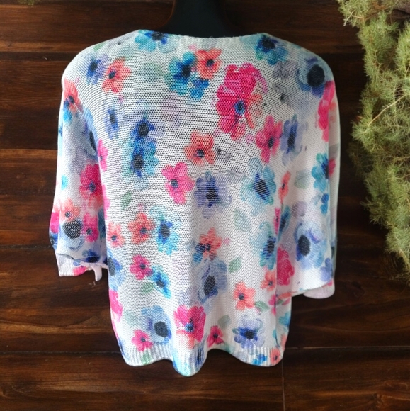 Loggia de Tessitori Made it Italy Batwing Sleeves Lightweight Knit Sweater - Picture 3 of 8